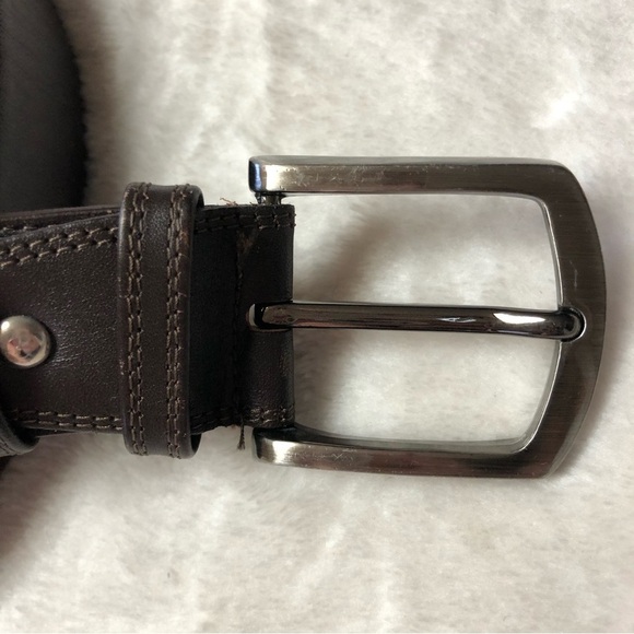 Cansooba Dark Brown Leather Belt Size 36 - Picture 2 of 10